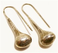 Mexican Sterling Silver Teardrop Earrings 4.6g