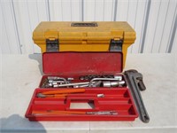 TOOL BOX & ASSORTMENT OF TOOLS