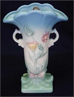 Hull Bowknot 8 1/2" vase - blue / green