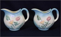 Pair of Hull Bowknot pitcher wall pockets