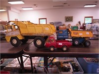 Nylint dump truck 19" long; Ertl dump truck