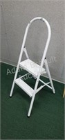 Metal folding step stool