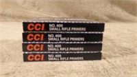 4 Boxes  CCI Small Rifle Primers # 400