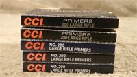 5 Boxes CCI Lg Rifle Primers # 200