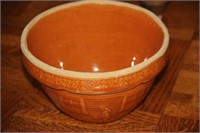 USA orange bowl with village theme