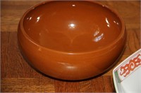 Numbered brown bowl
