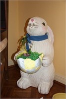 Large painted paper mache Easter bunny