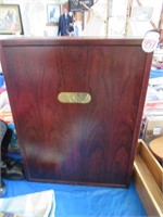 MAHOGANY CABINET, LOCKS