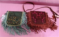 2 BRAND NEW MONTANA WEST PURSES RED AND BLUE