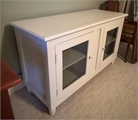 2 Door Glass Front Cabinet