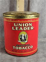 UNION LEADER SMOKING TOBACCO IN SEALED TIN