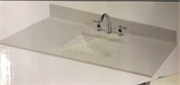 Meridian White Marble Vanity Top 932505*