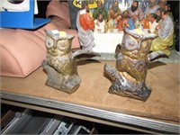 2- BRASS OWLS