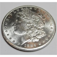 1884 CC  BU Morgan Dollar SPECTACULAR