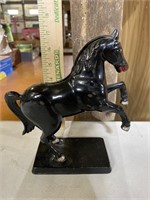 Cast Iron Prancing Horse Coin Bank