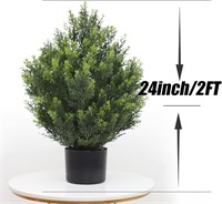 (Set of 2) 24Inch/2 Foot Outdoor,Indoor Artificia