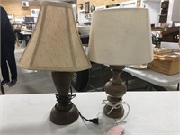 Pair of 14 Inch Lamps