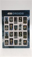 Star Wars Droids Forever Postage Stamps, Sheet