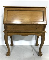 Vintage wooden secretary desk w/ claw feet