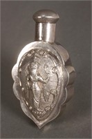 Indian Silver Snuff Bottle and Stopper,