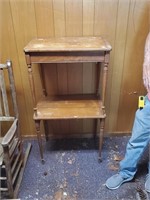 Two Wooden End Tables