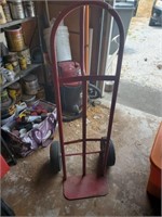 Red Metal Hand Cart