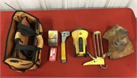 Kubota Tool Bag, Staple Gun, Flashlight,