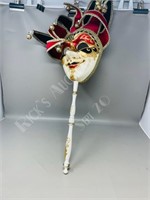 mascarade mask w/ handle - made in Italy
