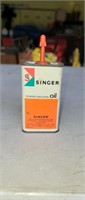 Vintage Singer Sewing Machine Oil Tin