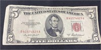1953 A $5 Dollar Bill