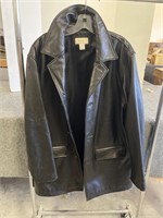 Merona size L Genuine Leather Shell coat