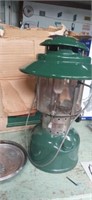 1971 green Coleman two mantle lantern marked 10