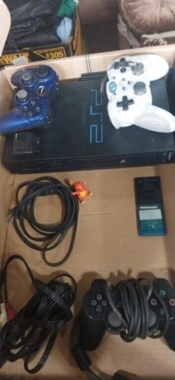 Sony Playstation 2 with 3 controllers, 2 memory