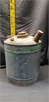 2 1/2 gallon  galvanized gas can