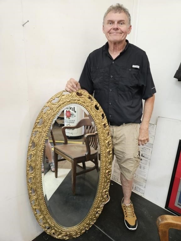 Nice Vintage  Wall Mirror 25 x 47"