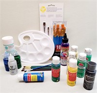 Art Painting Supplies - Acrylic Paint, Brushes +