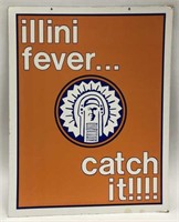Vintage Illini Fever Chief Illiniwek Poster