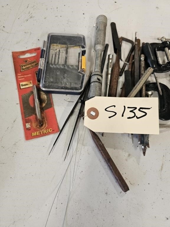 Punches, C Clamps, Drill Bits, Misc