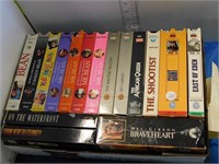 BOX LOT VHS TAPES