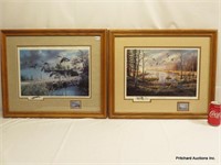 2 Commemorative Prints With Stamps By Ken Zylla