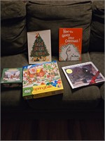 Children's Christmas books and puzzles