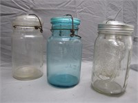 Lot of Assorted Jars Including Ball and Atlas