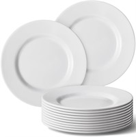 12 Pack White Dessert Plates  7 Round