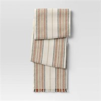 108x14 Cotton Striped Table Runner