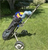 Golf Caddy W/Golf Clubs