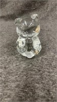 Vintage Fenton Art Glass Crystal Clear Bear
