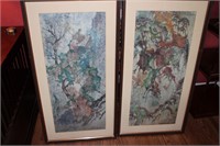 Pair of Abstract Chinese Prints