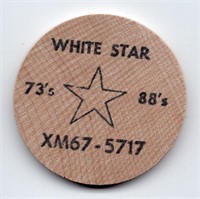 White Star Louis Savoie Wooden Nickel
