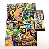 4 Justice Society, 3 Demon Comics