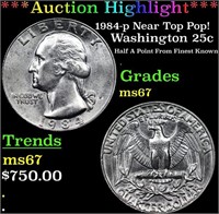 ***Auction Highlight*** 1984-p Washington Quarter